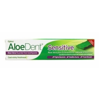 AloeDent Sensitive Aloe Vera Flouride Free Toothpaste 100ml